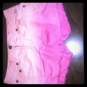 Pink camouflage shorts